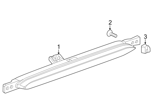 2025 Chevy Trax High Mount Lamps Diagram