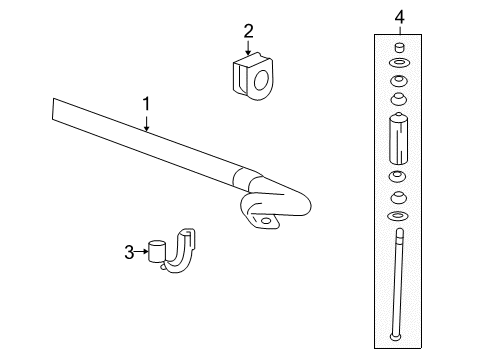 2012 Chevy Tahoe Stabilizer Bar & Components Diagram 5 - Thumbnail