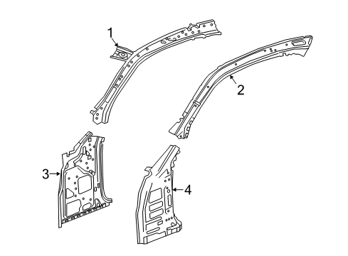 2024 Chevy Camaro Hinge Pillar Diagram