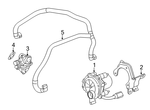 2014 Cadillac CTS Check Valve, Passenger Side Diagram for 12652897