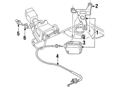 1997 Pontiac Grand Prix Cable Diagram for 12557991