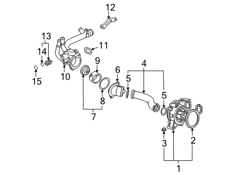 2003 Saturn Ion Water Pump Diagram 2 - Thumbnail