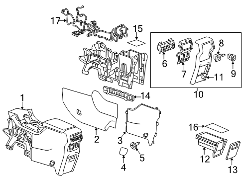 2018 GMC Acadia Guide Diagram for 84038328