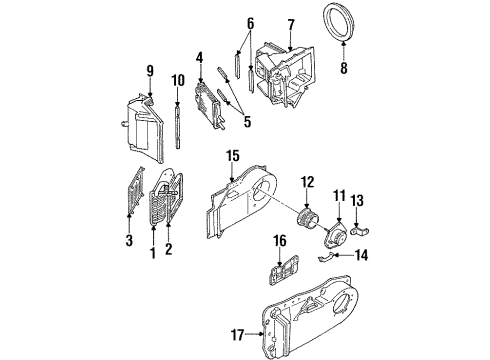 1993 Pontiac Bonneville Shield Diagram for 10035378