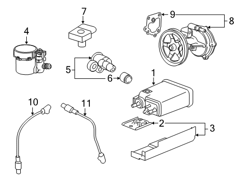 2018 Chevy Silverado 1500 Purge Valve Diagram for 12630282