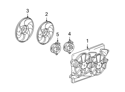 2009 Pontiac Torrent Cooling Fan Diagram 2 - Thumbnail