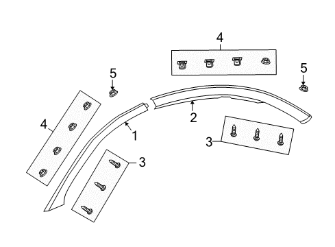 2003 Saturn Ion Exterior Trim - Roof Diagram 2 - Thumbnail