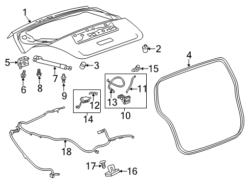 2016 Chevy Spark EV Lift Gate Diagram