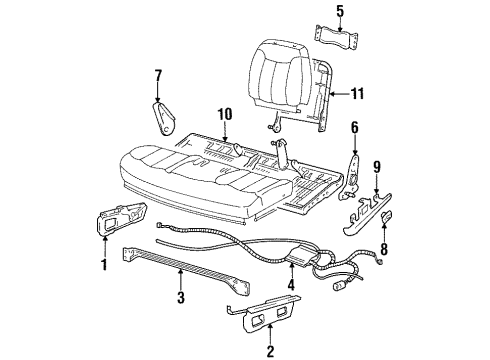 1992 Chevy Blazer Tracks & Components Diagram 2 - Thumbnail