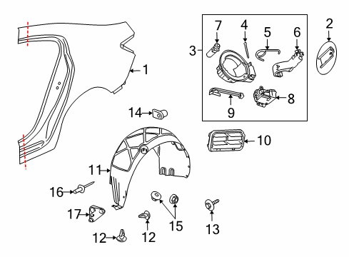 2012 Buick Regal Pressure Valve, Rear Diagram for 22788177