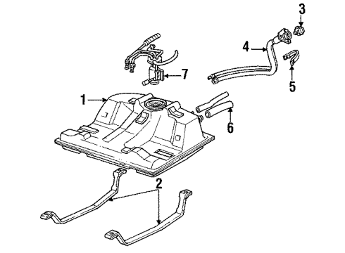 1992 Buick Regal Sending Unit Diagram for 19111392