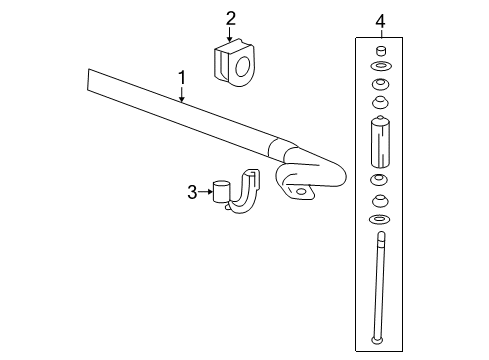 2017 Chevy Tahoe Stabilizer Bar & Components Diagram 3 - Thumbnail