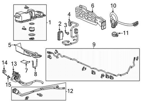 2025 GMC Sierra 1500 Tank-Emission Reduction Fluid Diagram for 85045676