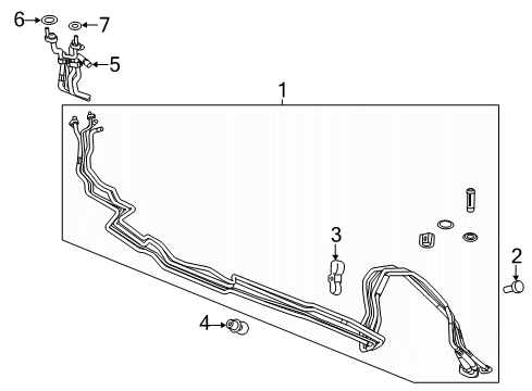 2021 Buick Enclave A/C Condenser, Compressor & Lines Diagram