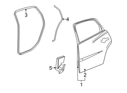 2005 Buick LaCrosse Door & Components Diagram 2 - Thumbnail