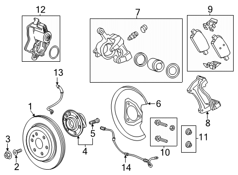 2025 Buick Enclave Rear Brakes Diagram