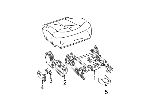 2002 Chevy Avalanche 1500 Tracks & Components Diagram 4 - Thumbnail