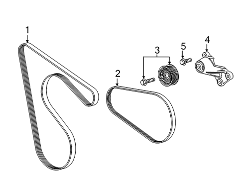 2025 Chevy Suburban Belts & Pulleys - Belts Diagram 2 - Thumbnail