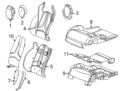 2025 Chevy Corvette Driver Seat Components Diagram 2 - Thumbnail