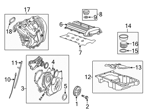 2007 Chevy HHR Engine Parts Diagram