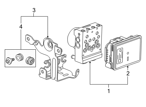 2014 GMC Sierra 1500 Control Module Diagram for 84778358