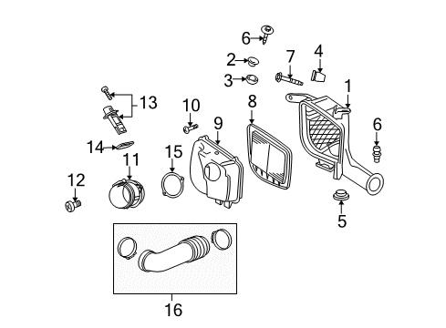 2010 Cadillac STS Cover Diagram for 15147459