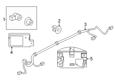 2022 GMC Savana 3500 Parking Aid Diagram