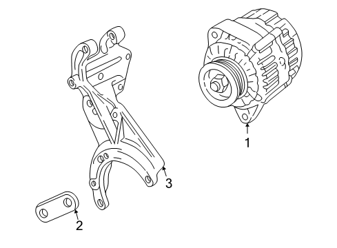 1995 Chevy Cavalier Alternator Diagram 2 - Thumbnail