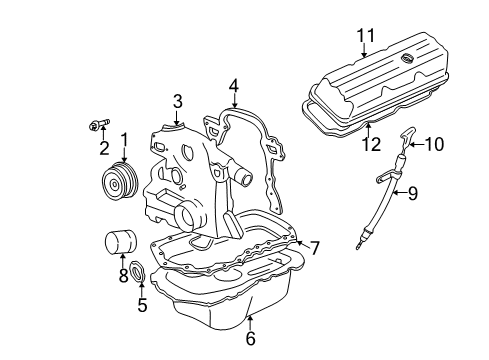1997 Buick Park Avenue Engine Parts Diagram
