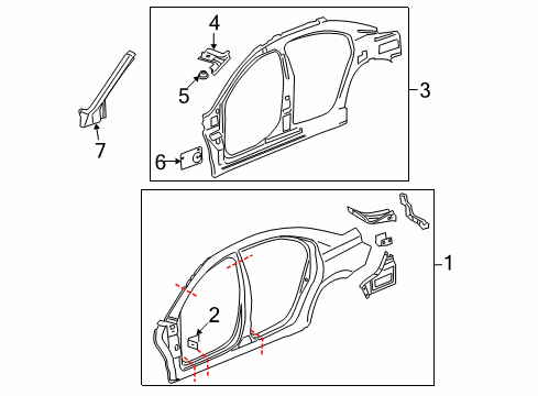 2007 Saturn Aura Uniside Diagram 2 - Thumbnail