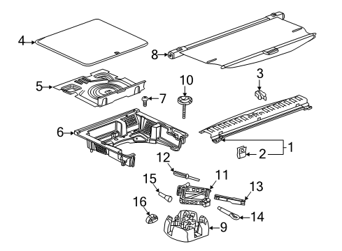 2019 GMC Terrain Wrench Diagram for 13592352