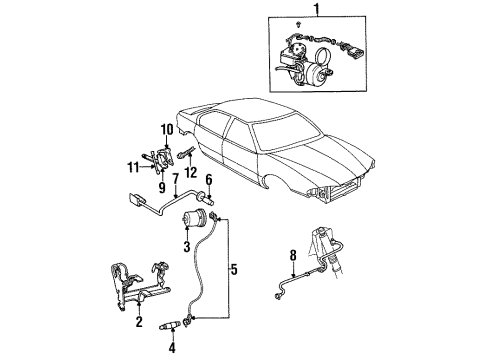 1999 Buick LeSabre Ride Control Components Diagram