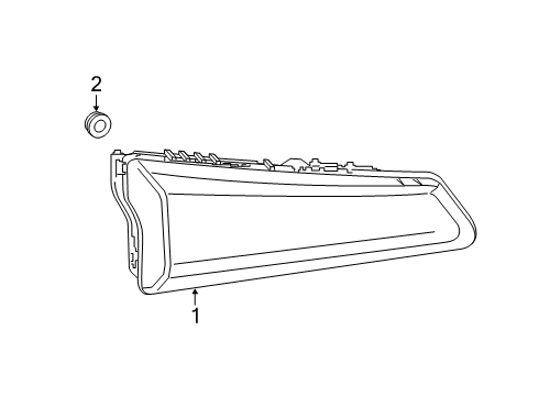 2025 Cadillac XT4 Signal Lamps Diagram