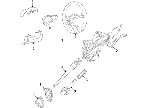 2020 Cadillac CT6 Steering Wheel Diagram