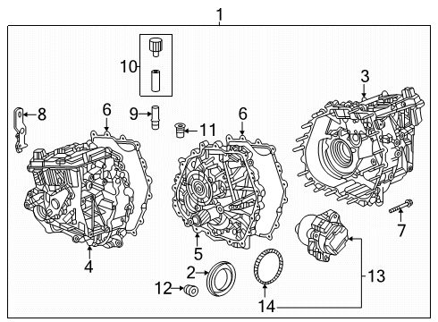 2024 GMC Hummer EV SUV Traction Motor Components Diagram 4 - Thumbnail