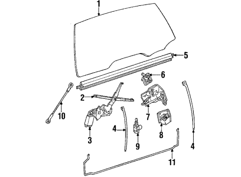 1989 Oldsmobile Custom Cruiser Counter Balance Diagram for 1719357
