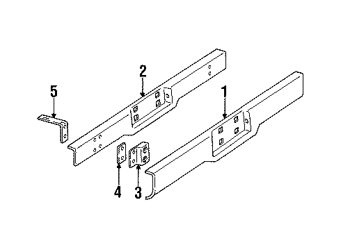 1992 GMC Sonoma Rear Bumper Diagram