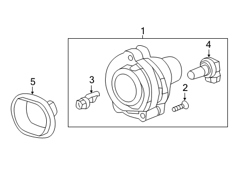 2013 GMC Acadia Adjust Bolt, Red Line Diagram for 22685052