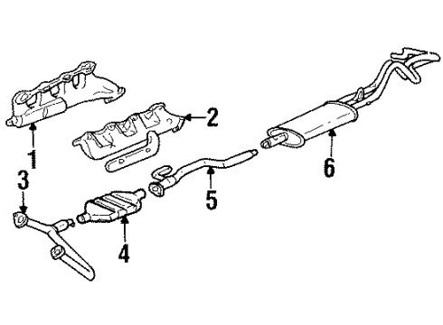 1992 Chevy C1500 Exhaust Components Diagram 5 - Thumbnail