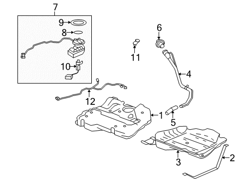 2007 Saturn Aura Harness Diagram for 25903895
