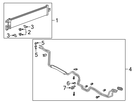 2020 Cadillac CT6 Hose & Tube Assembly Bracket Diagram for 11561885