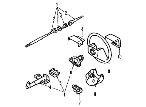 1993 Pontiac LeMans Steering Column Diagram