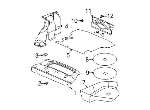 2003 Saturn Ion Interior Trim - Rear Body Diagram 2 - Thumbnail