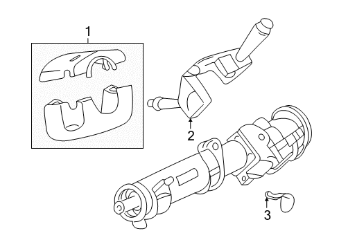 2000 Pontiac Grand Am Shroud, Switches & Levers Diagram