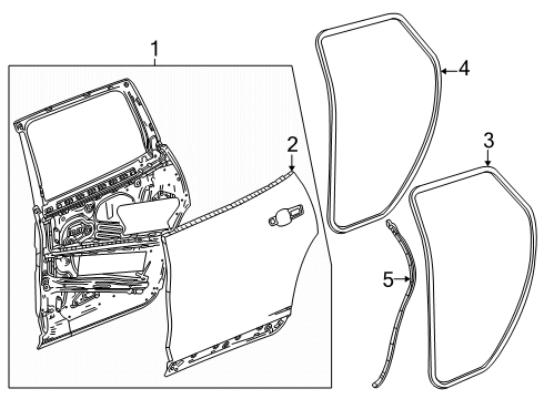 2025 Chevy Traverse Door & Components Diagram 2 - Thumbnail