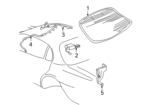 2003 Pontiac Bonneville Antenna Cable Diagram for 9392272