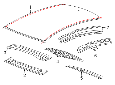 2012 Buick Regal Roof & Components Diagram 2 - Thumbnail