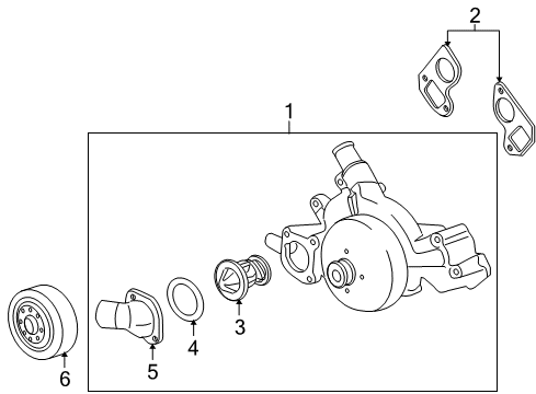 2008 Hummer H2 Water Pump Diagram