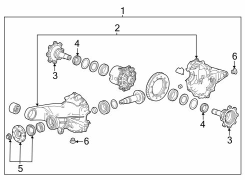 2024 Cadillac Escalade ESV Axle & Differential - Rear Diagram 2 - Thumbnail