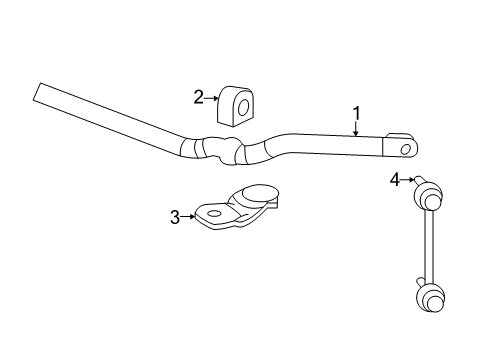 2013 Cadillac CTS Stabilizer Bar & Components Diagram 8 - Thumbnail